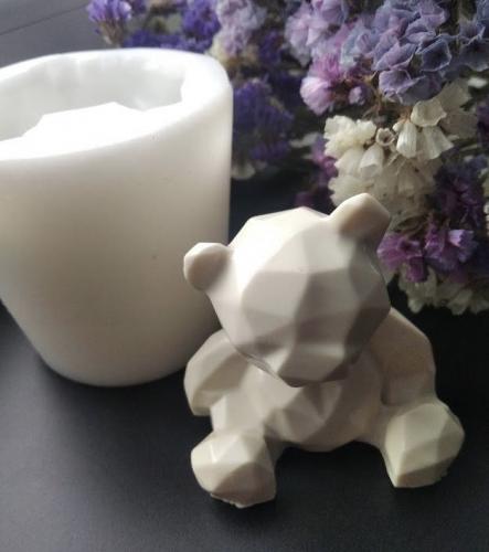 Молд силіконовий 3D Ведмедик оригамі